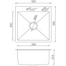 Мойка для кухни с коландером из нержавеющей стали GAPPO GS5050